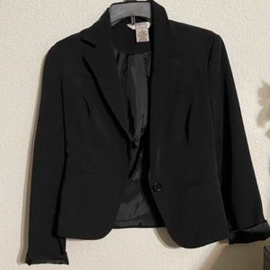A black blazer
